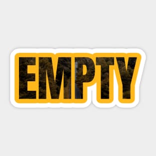 EMPTY Double exposure Sticker